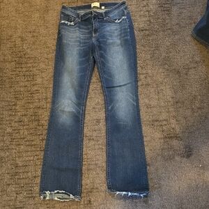 Women's Blue Distressed Jeans